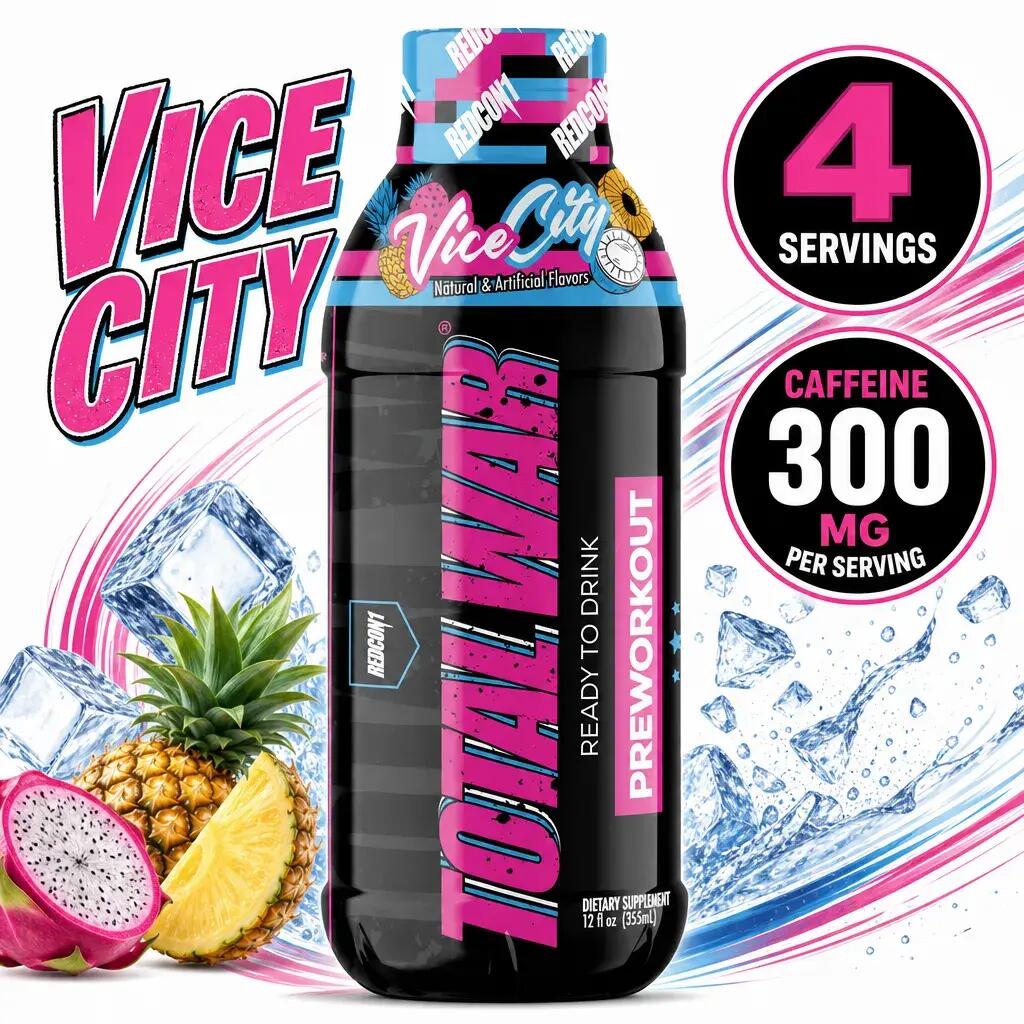 Redcon1 Total War RTD 355ml x4 Vice City