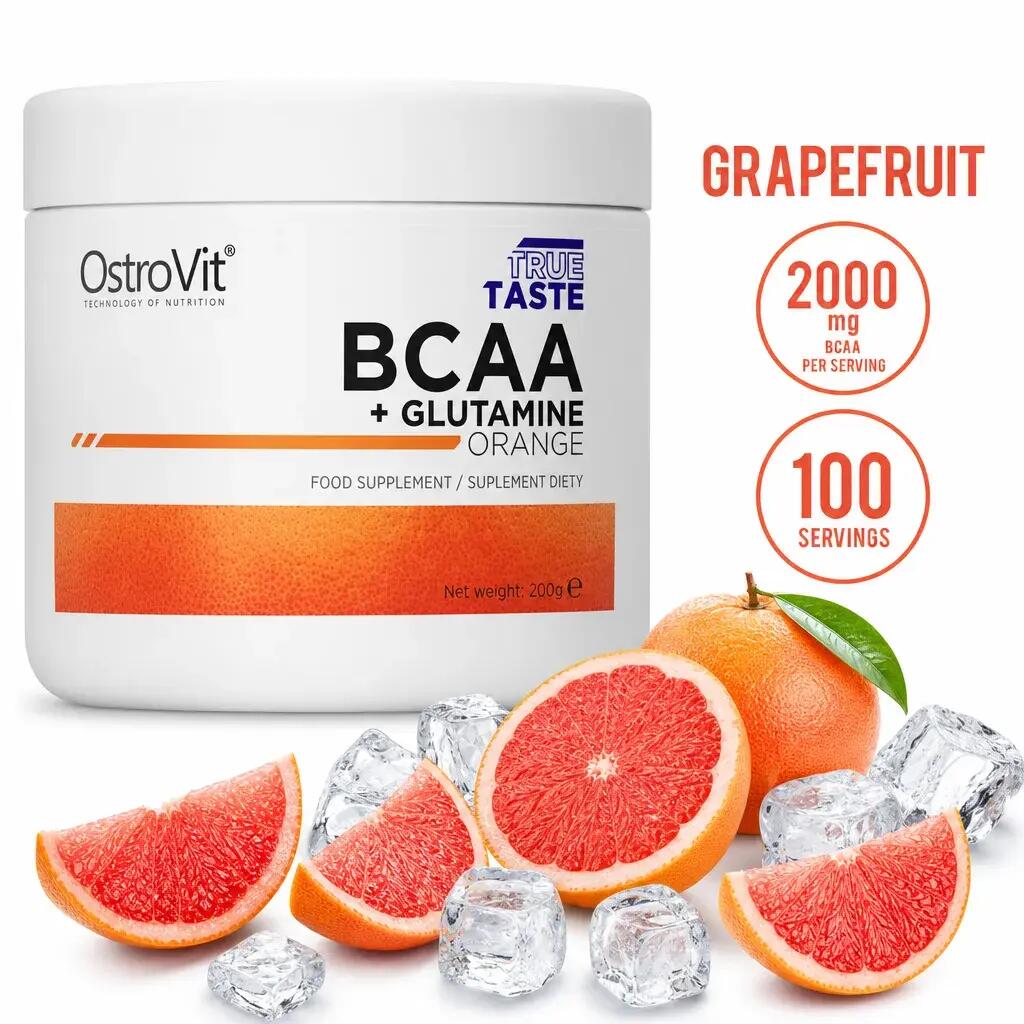 OstroVit BCAA + Glutamine 200g Grapefruit