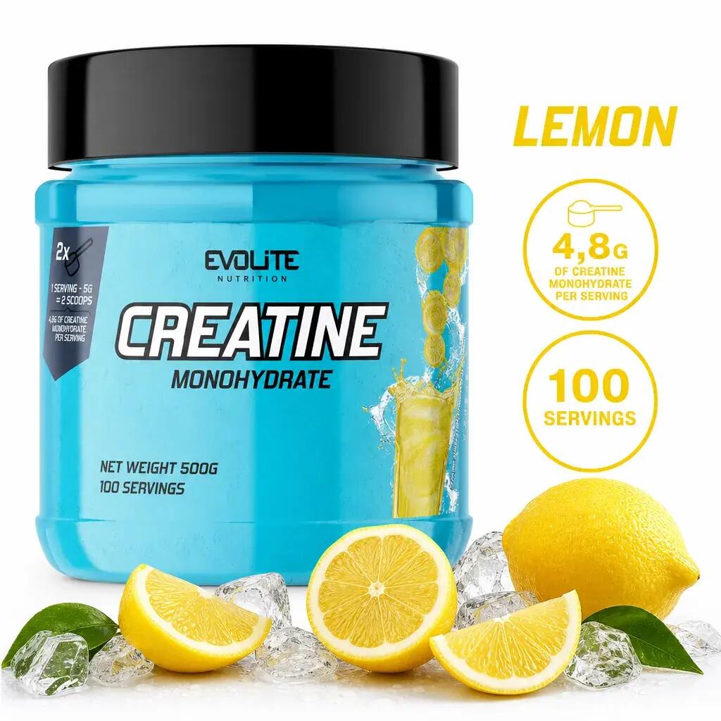 Evolite Creatine Monohydrate 500g Lemon