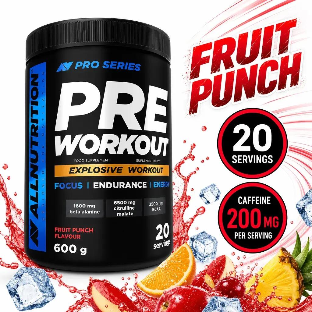 Allnutrition Pre Workout 600g Fruit Punch
