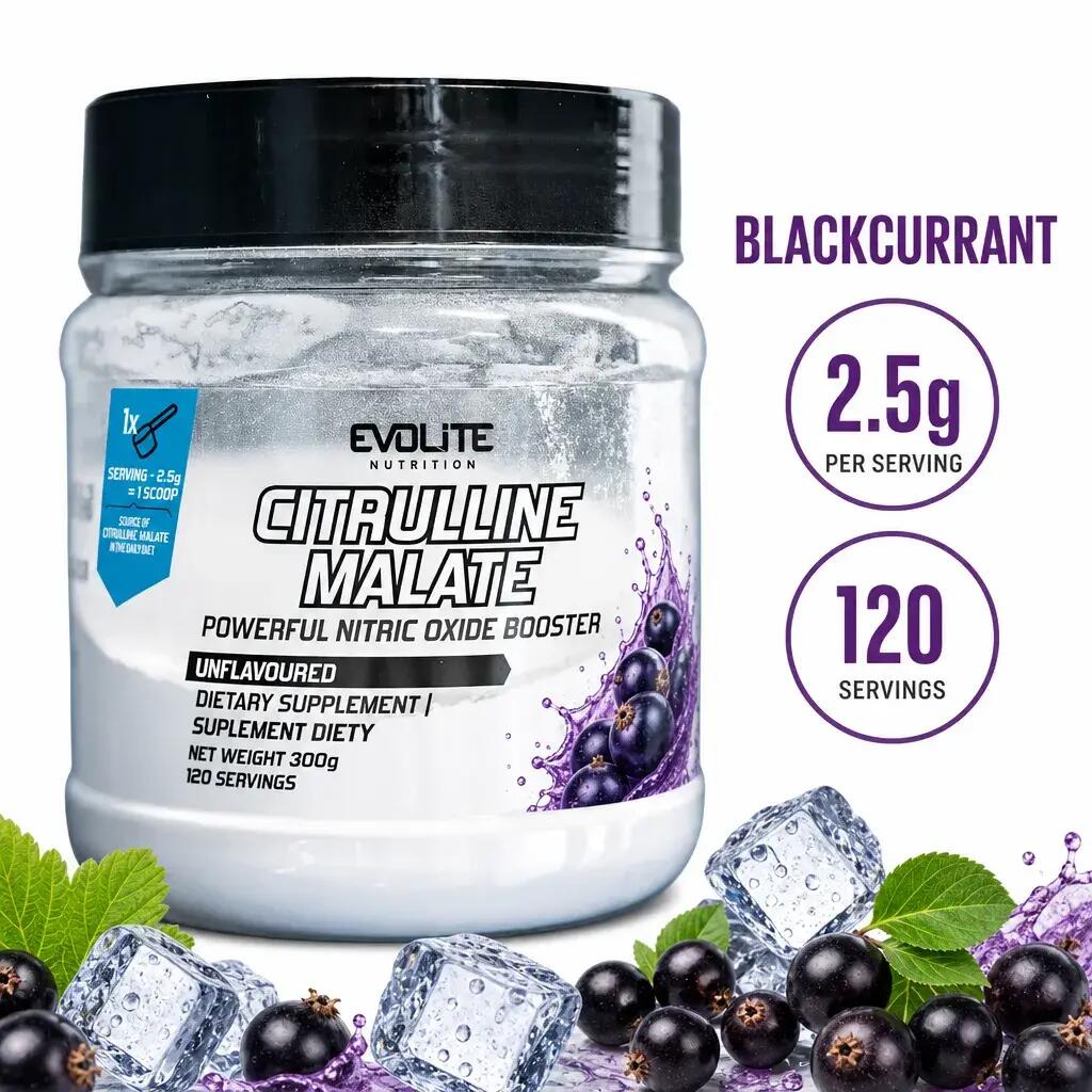 Evolite Citrulline Malate 300g Blackcurrant