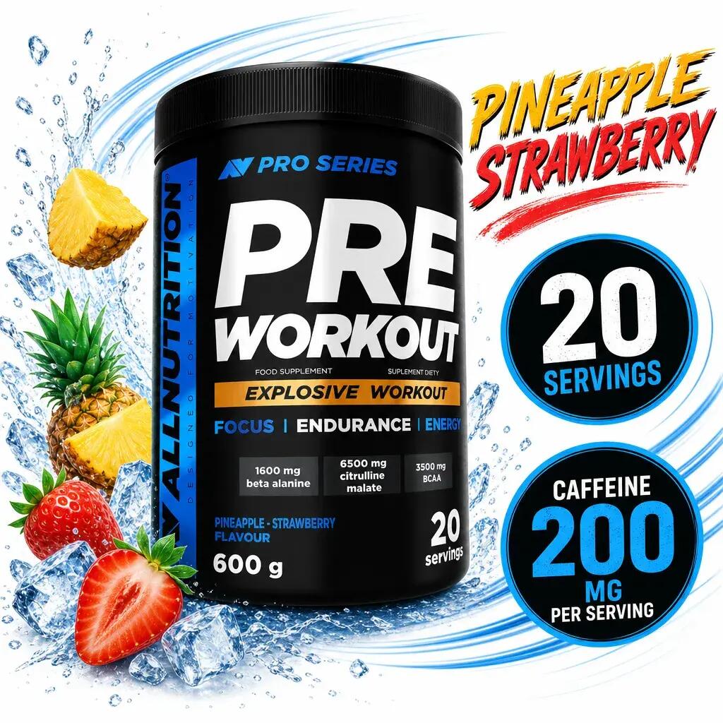 Allnutrition Pre Workout 600g Pineapple Strawberry 2/2