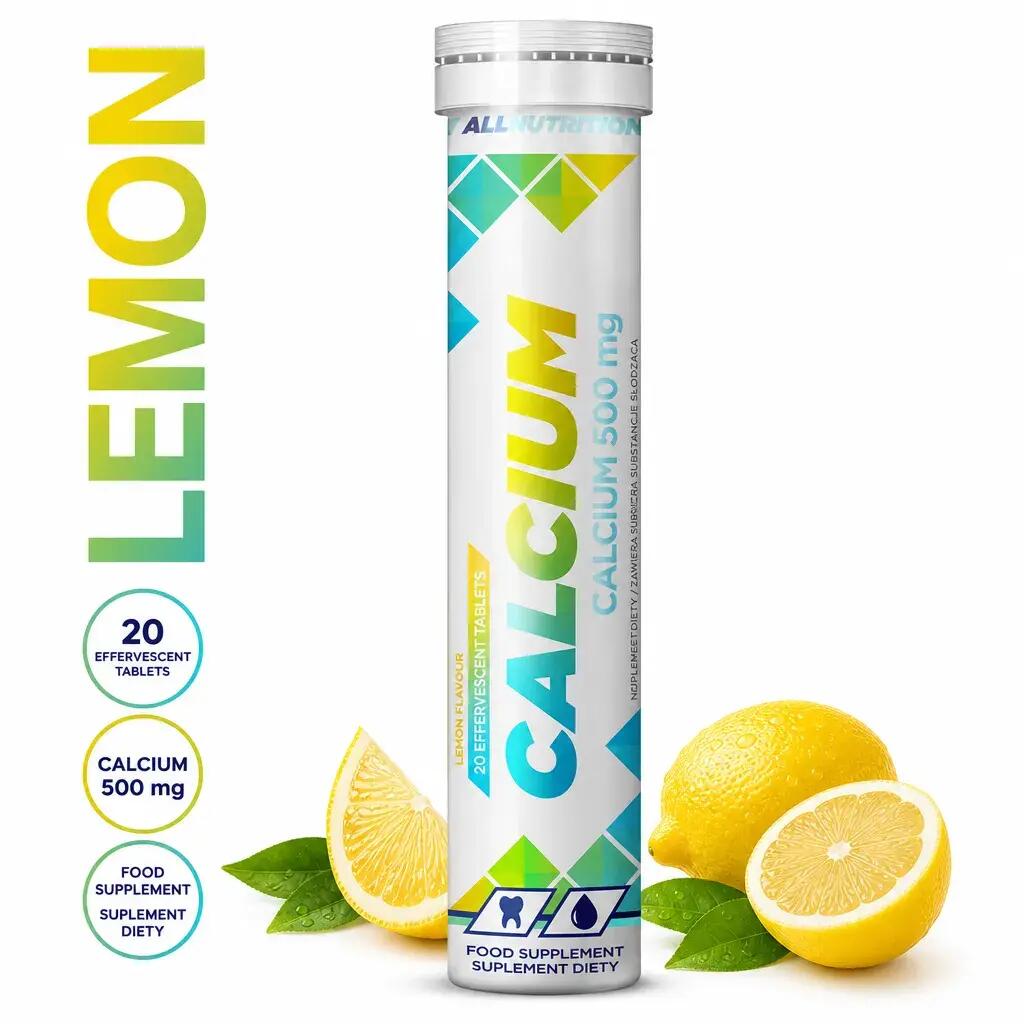 Allnutrition Calcium 20 Effervescent Tabs Lemon