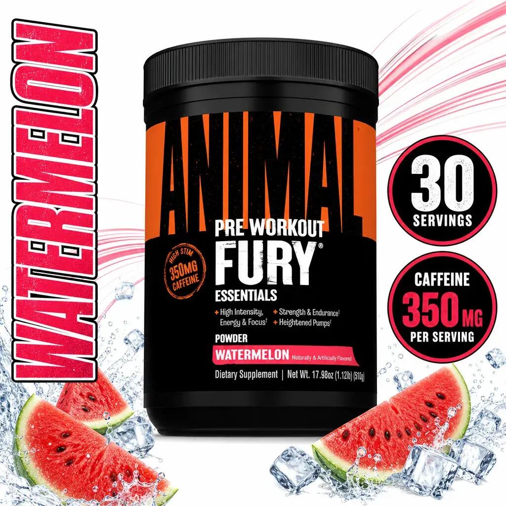 Universal Nutrition Animal Fury 30 Servings Watermelon