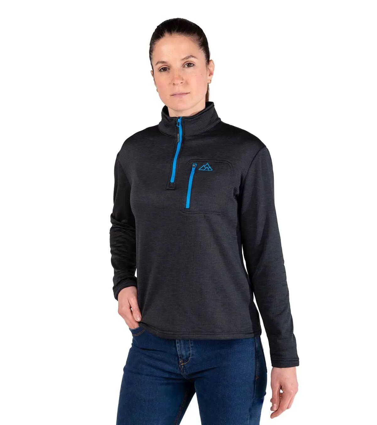 Casaco Polar Raptor Black Alpinismo Mulher Térmico E Transpirável Azul 3/5