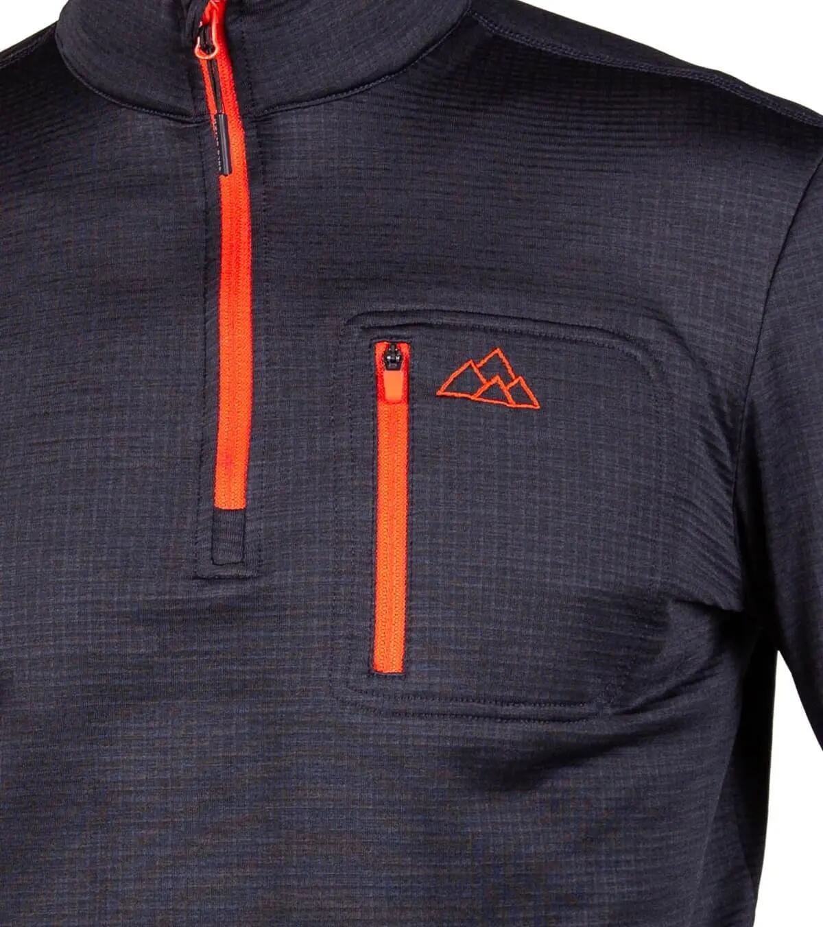 Forro Polar de Montaña y Trekking Transpirable Raptor Black Hombre Rojo 4/5