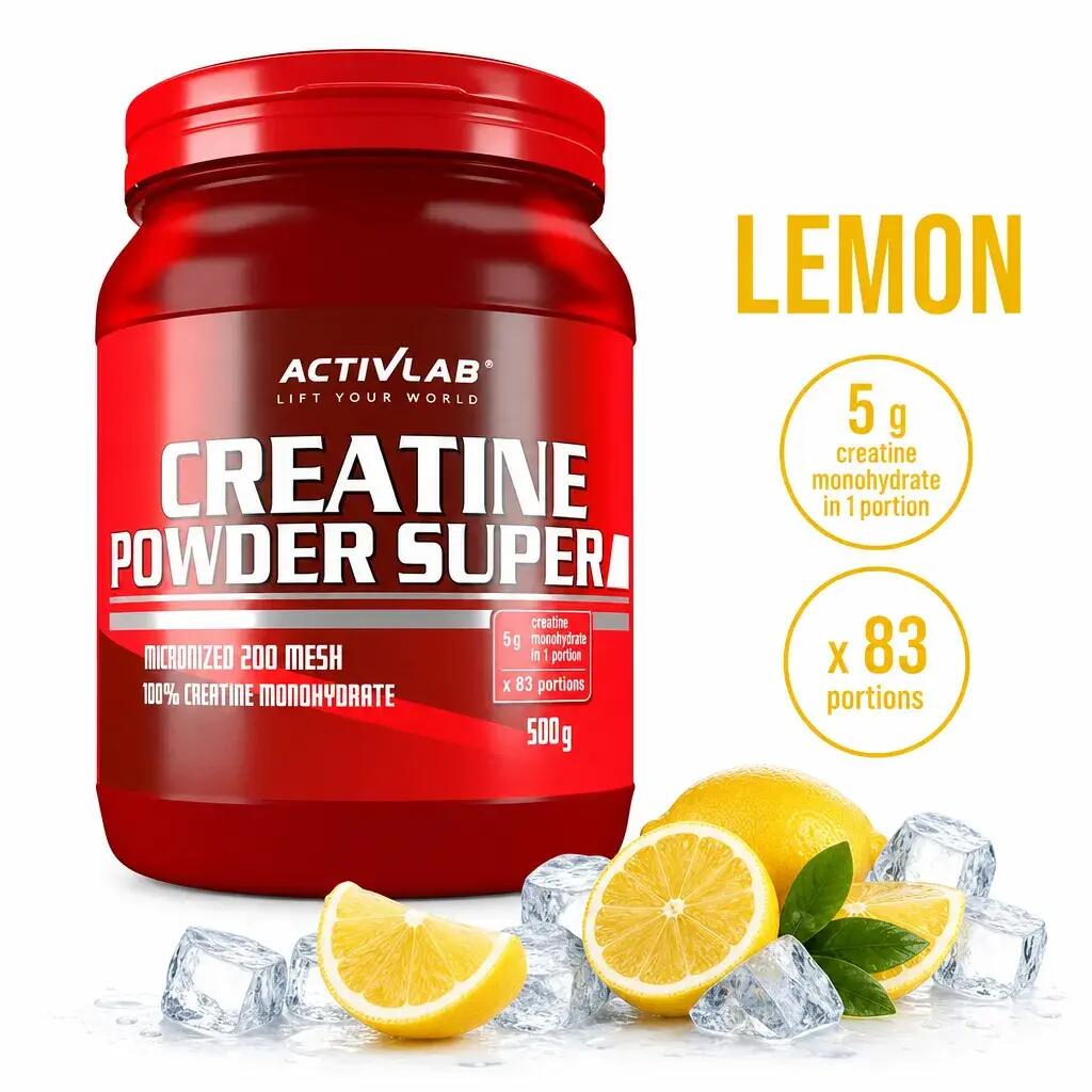 ActivLab Creatine Powder Super 500g Lemon