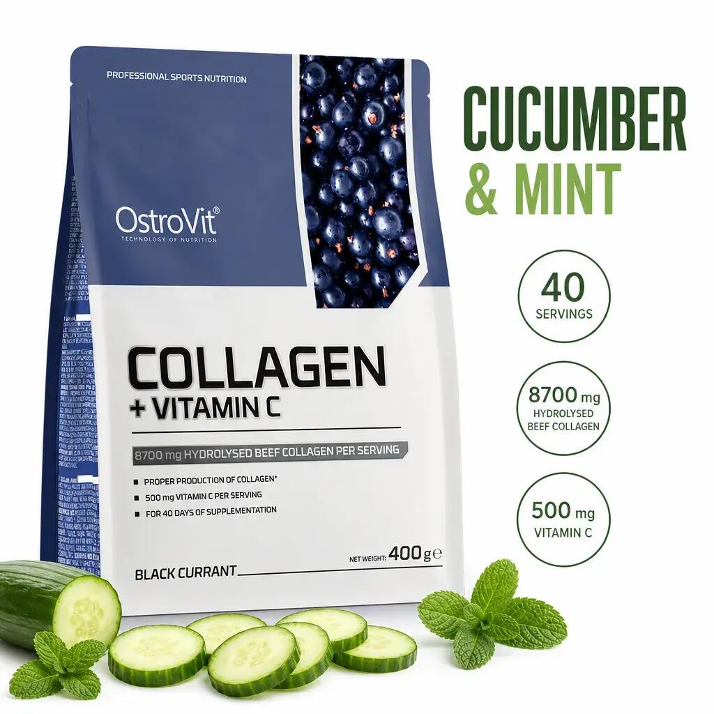 OstroVit Collagen + Vitamin C 400g Cucumber & Mint