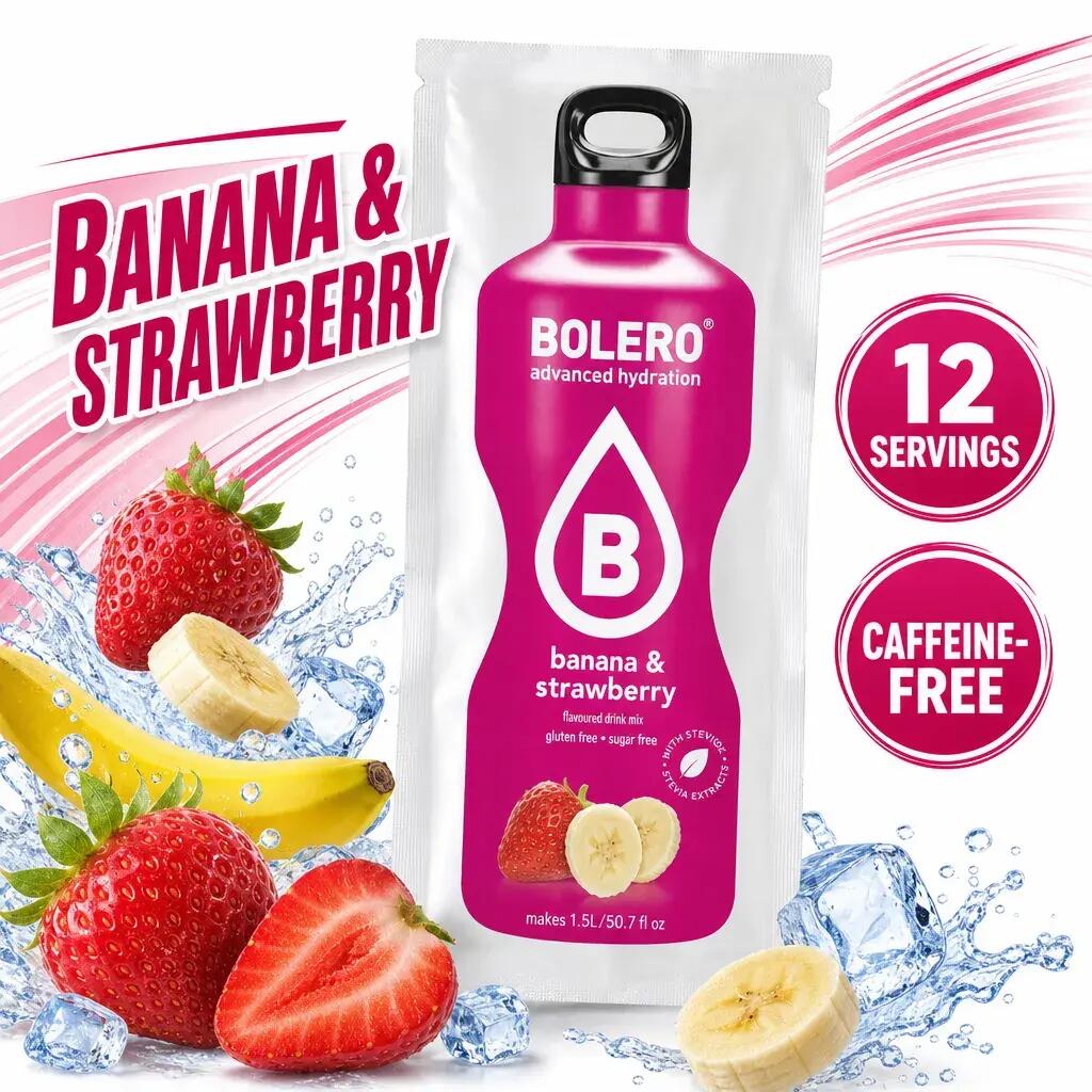 Bolero Hydration Powder Drink 3g x12 Banana & Strawberry 2/2