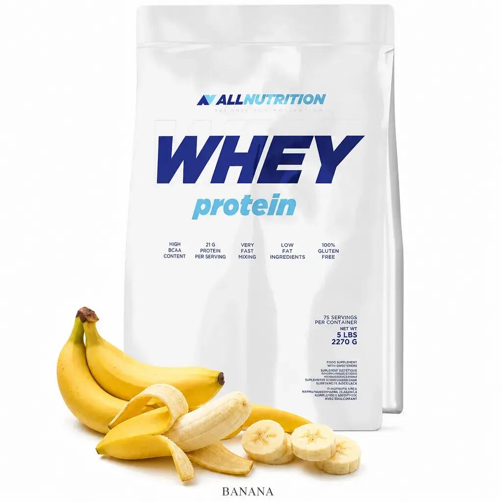 Allnutrition Whey Protein 2270g + FREE Shaker banana