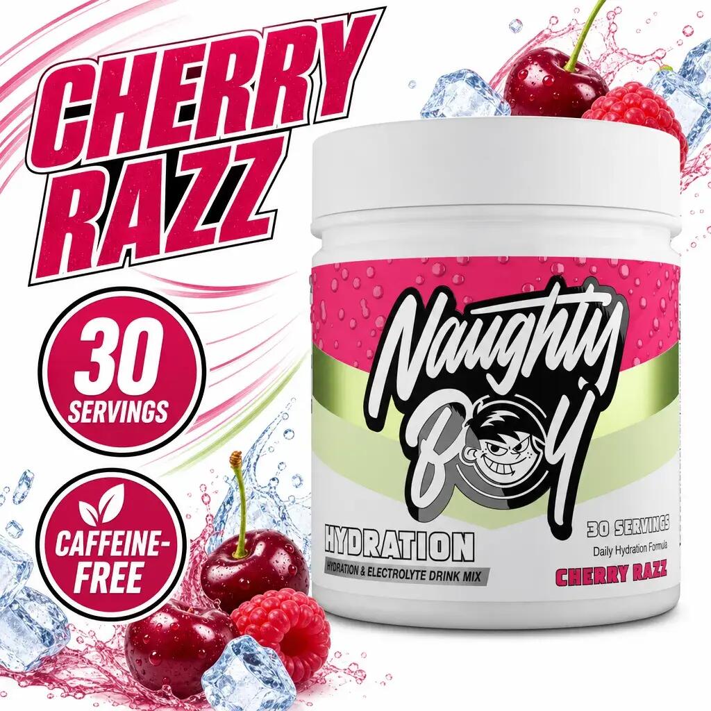 Naughty Boy Hydration 30 Servings Cherry Razz
