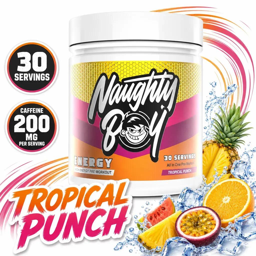 Naughty Boy Energy Pre-Workout 30 Servings Tropical Punch
