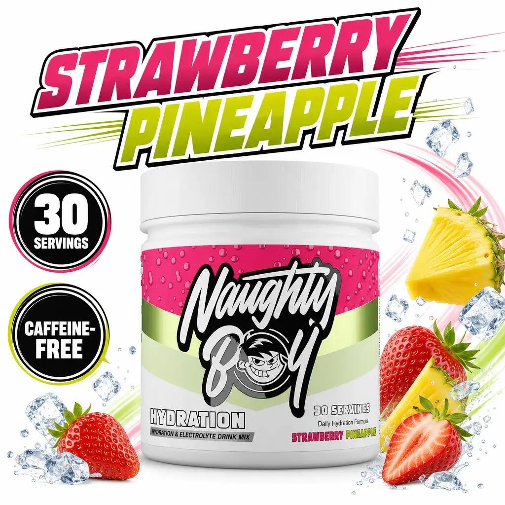 Naughty Boy Hydration 30 Servings Strawberry Pineapple