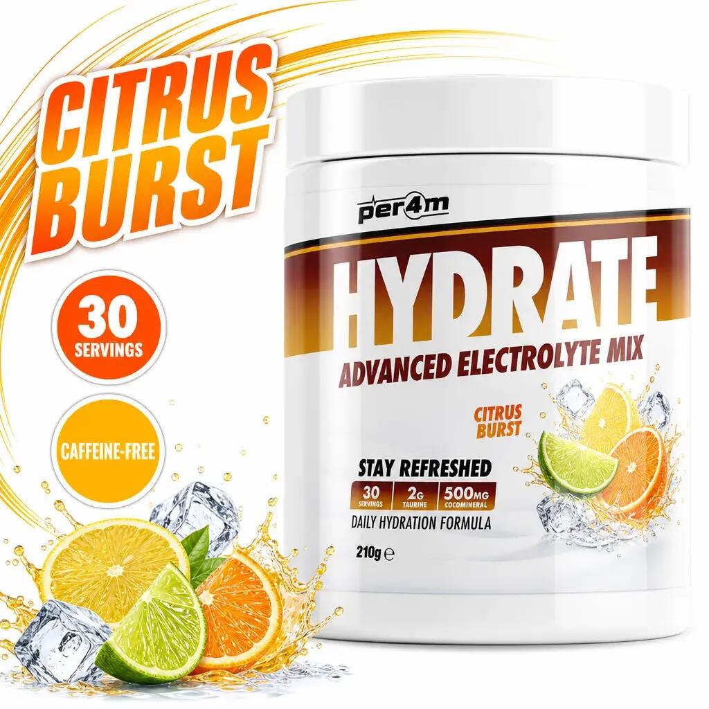 Per4m Hydrate Advanced Electrolyte Mix 30 Servings Citrus Burst