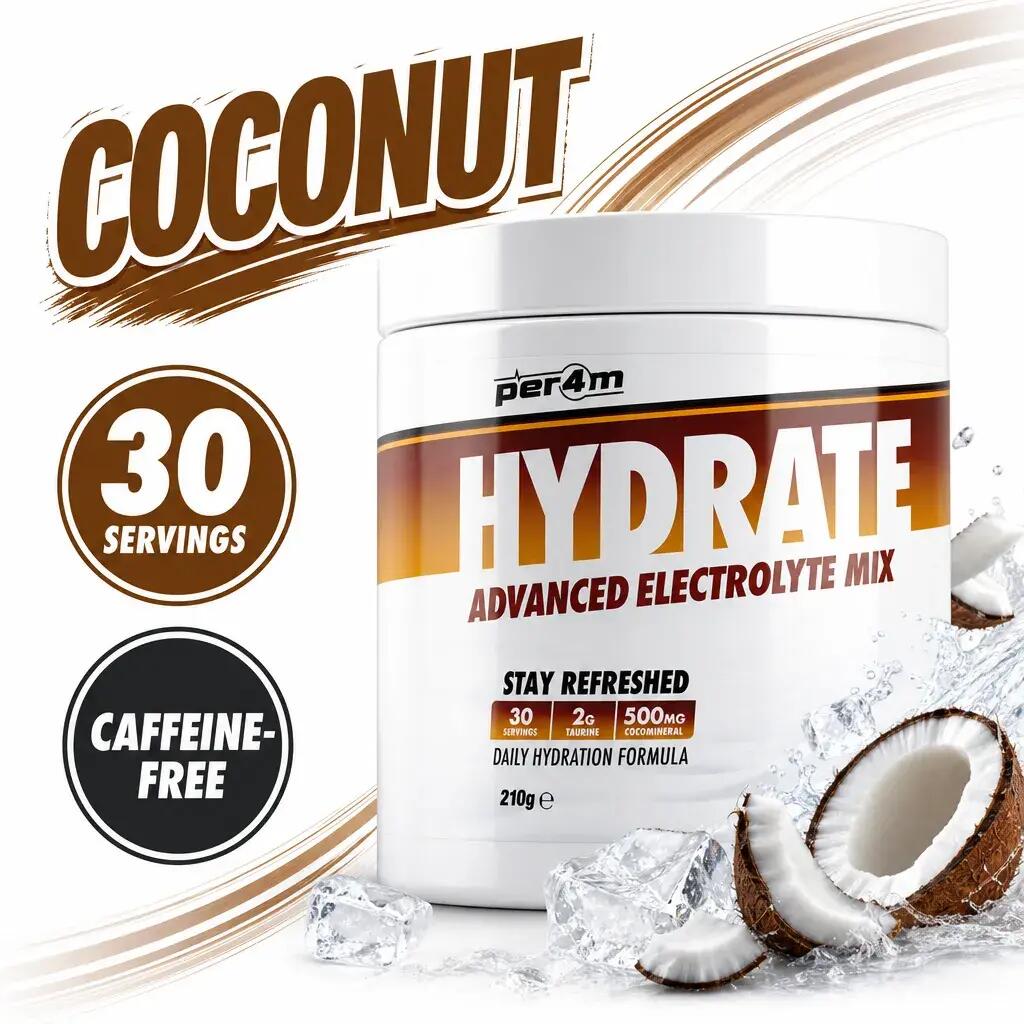 Per4m Hydrate Advanced Electrolyte Mix 30 Servings Coconut