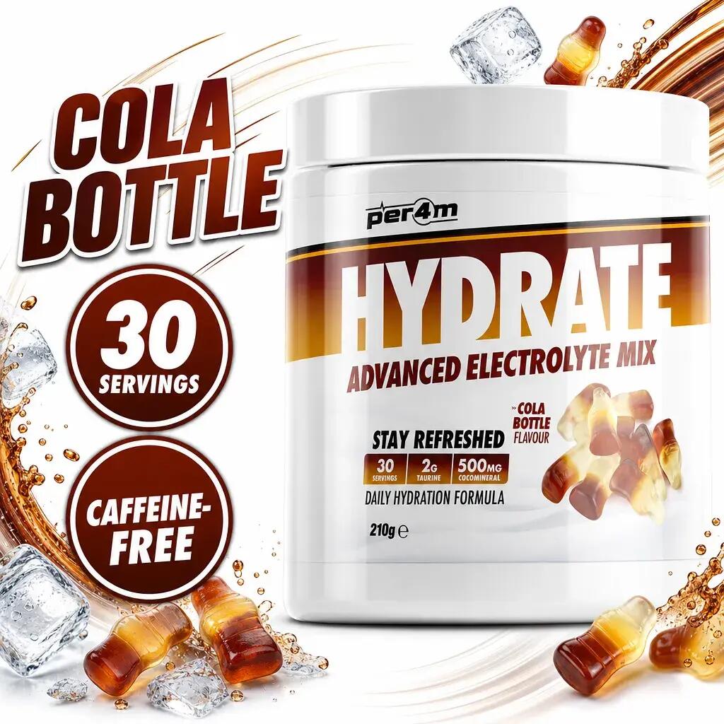 Per4m Hydrate Advanced Electrolyte Mix 30 Servings Cola Bottle