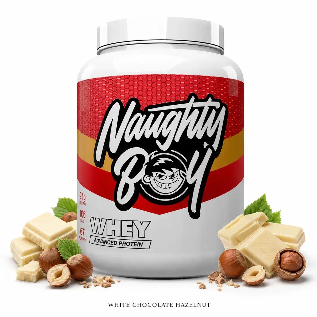 Naughty Boy Whey Protein 2010g White Chocolate Hazelnut