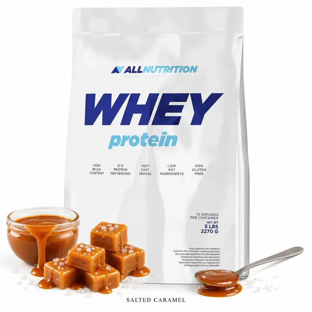 Allnutrition Whey Protein 2270g + FREE Shaker salted caramel