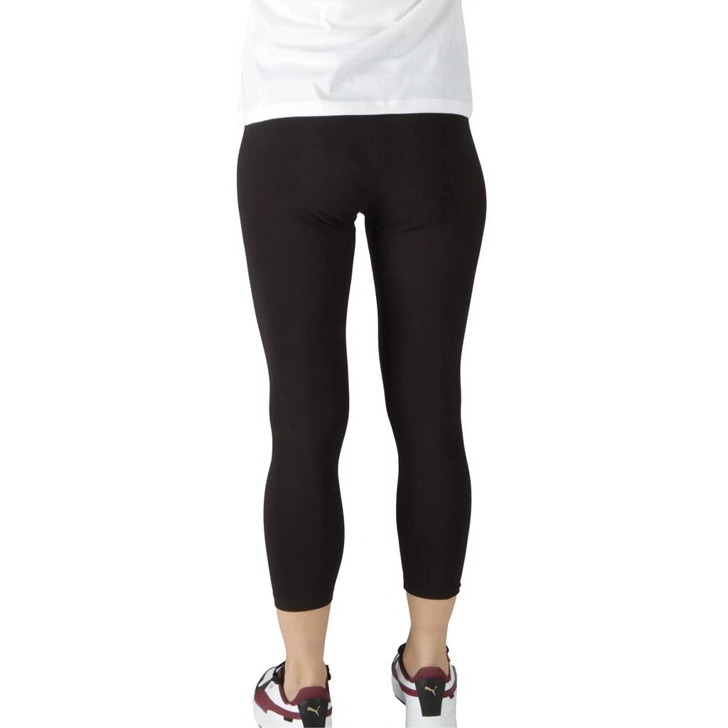 Women - 3/4 Leggings - Textured foil - PUMA ESS+ - Black