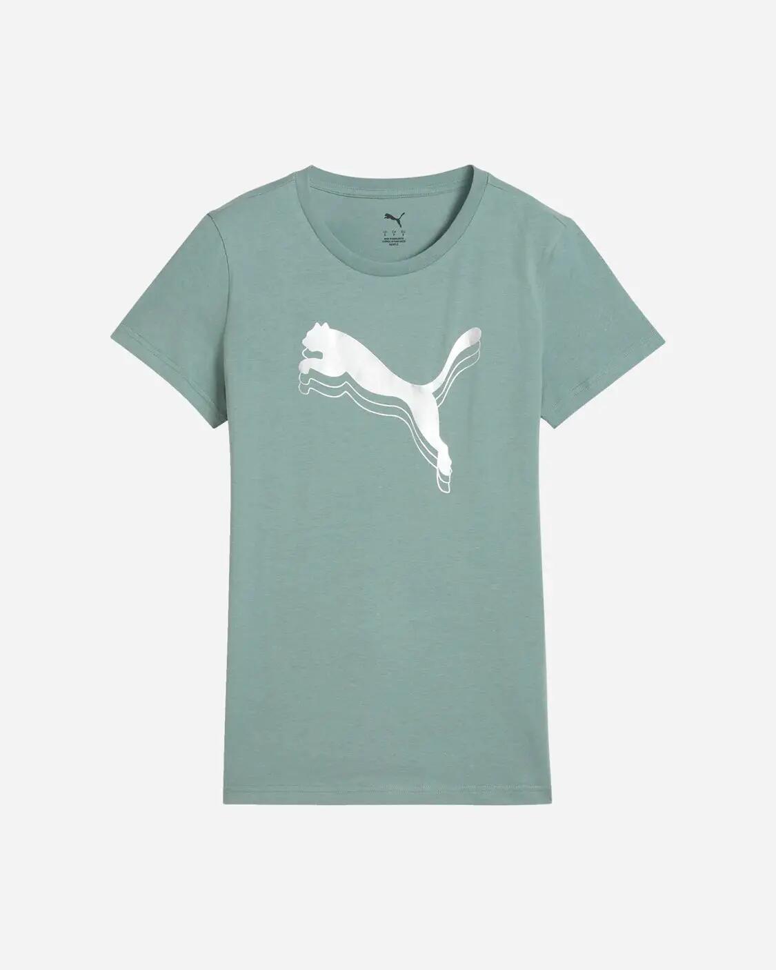 Camiseta - Fitness - Mujer - PUMA Ess Metallic - Turquesa 3/5