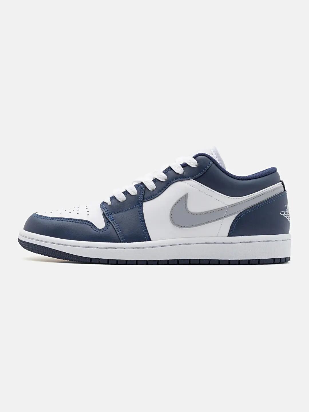 Scarpe - tempo libero - jordan 1 low - low-top, midnight/wolf grey 2/5