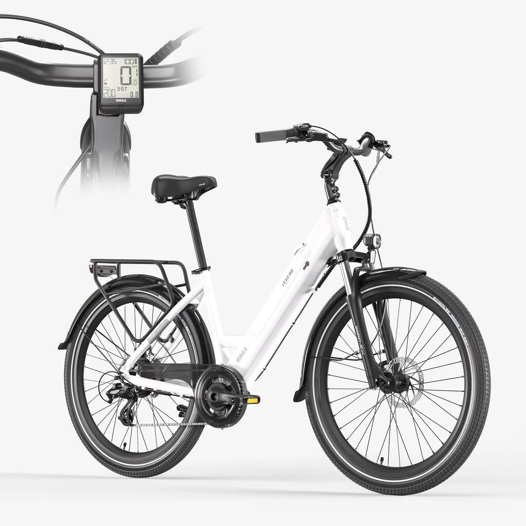 Milano Electric City Bike 26" + Display · 3-Yr Warranty · Up to 100 km