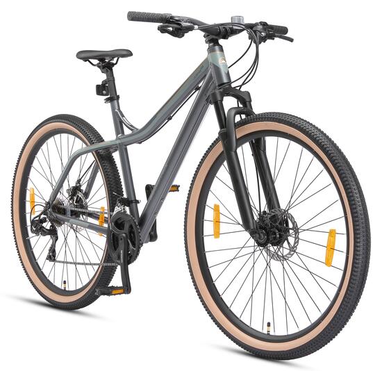 VTT 29" aluminium, semi-rigide, 21 vitesses, frein à disque