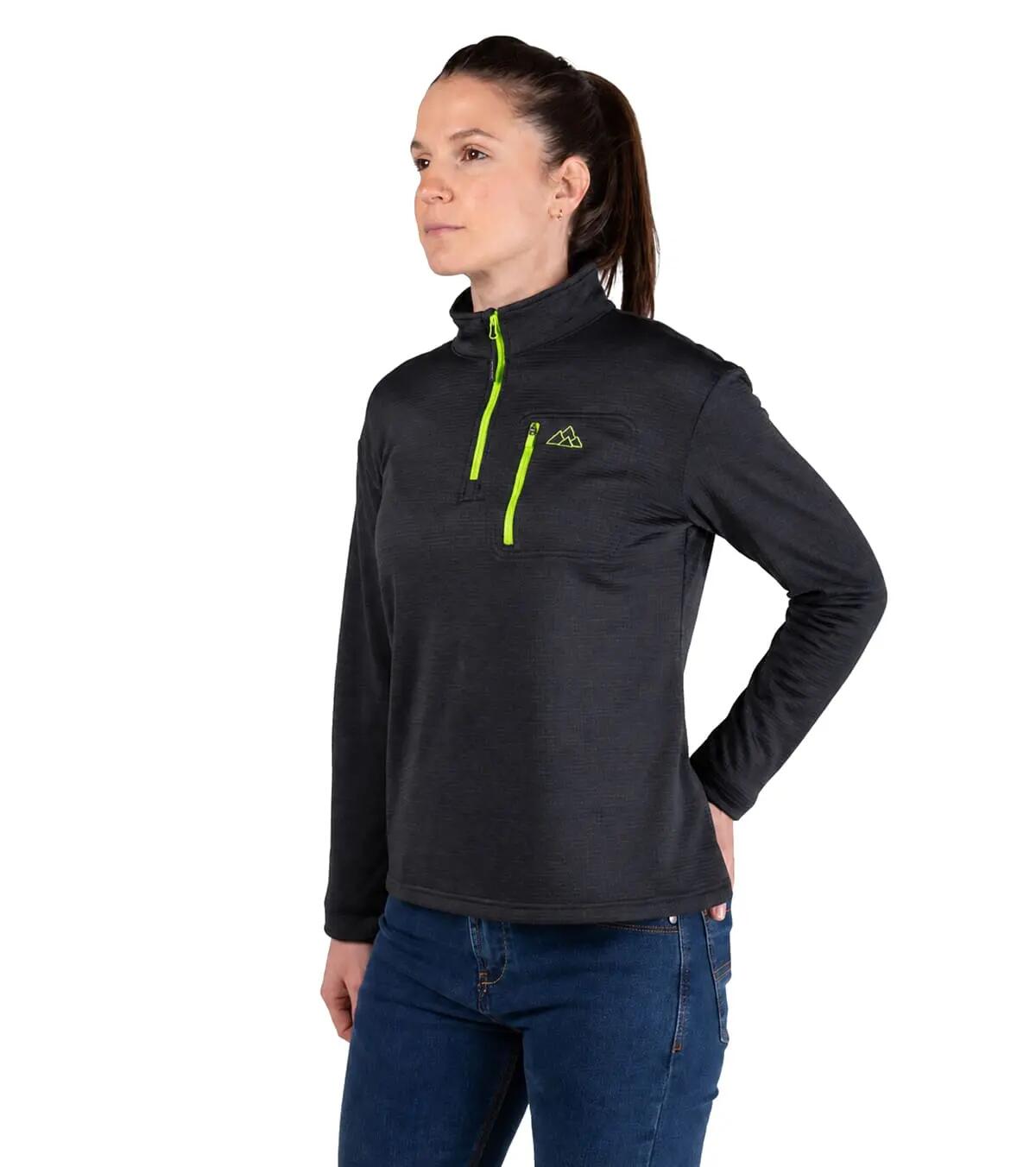 Casaco Polar Raptor Black Alpinismo Mulher Térmico E Transpirável Verde 2/5