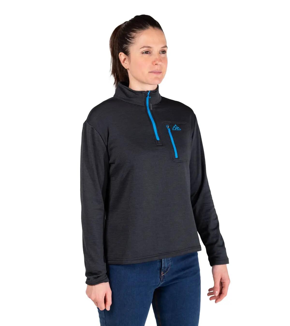 Casaco Polar Raptor Black Alpinismo Mulher Térmico E Transpirável Azul 2/5