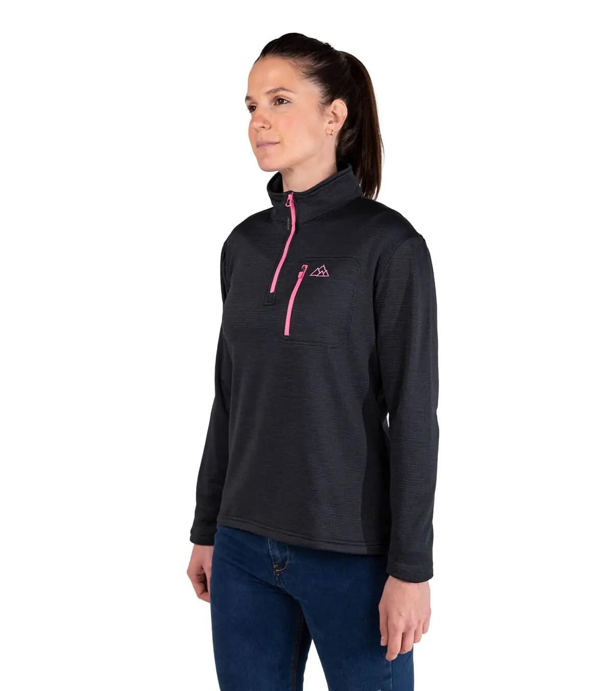 Casaco Polar Raptor Black Alpinismo Mulher Térmico E Transpirável Rosa 3/5