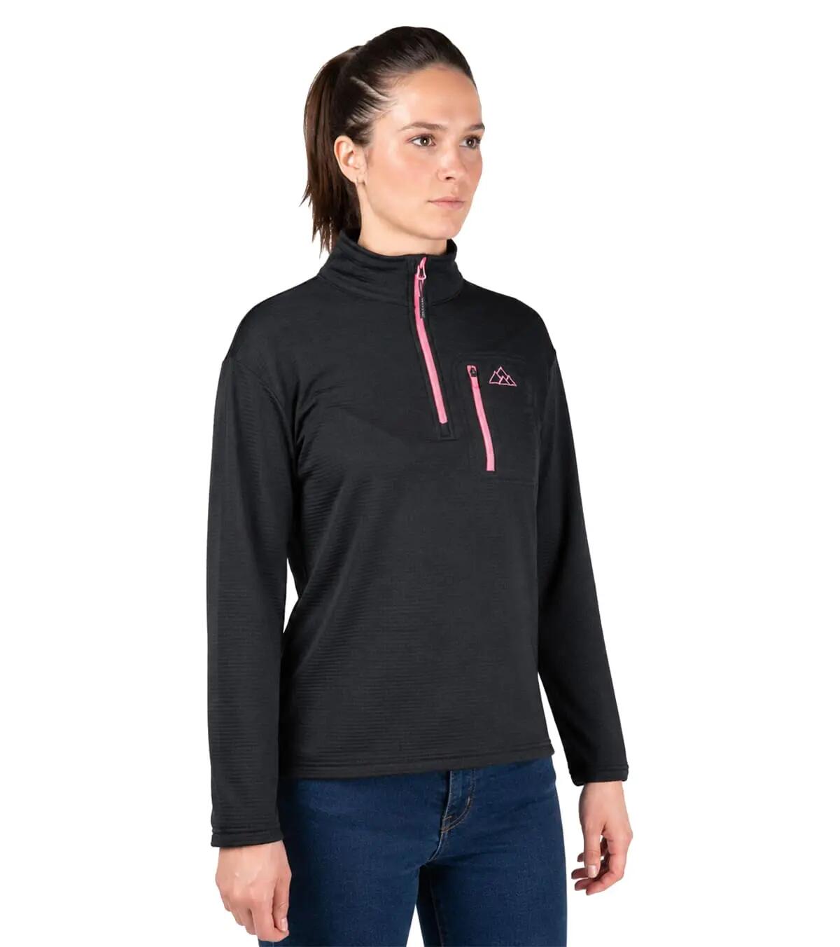 Casaco Polar Raptor Black Alpinismo Mulher Térmico E Transpirável Rosa 2/5