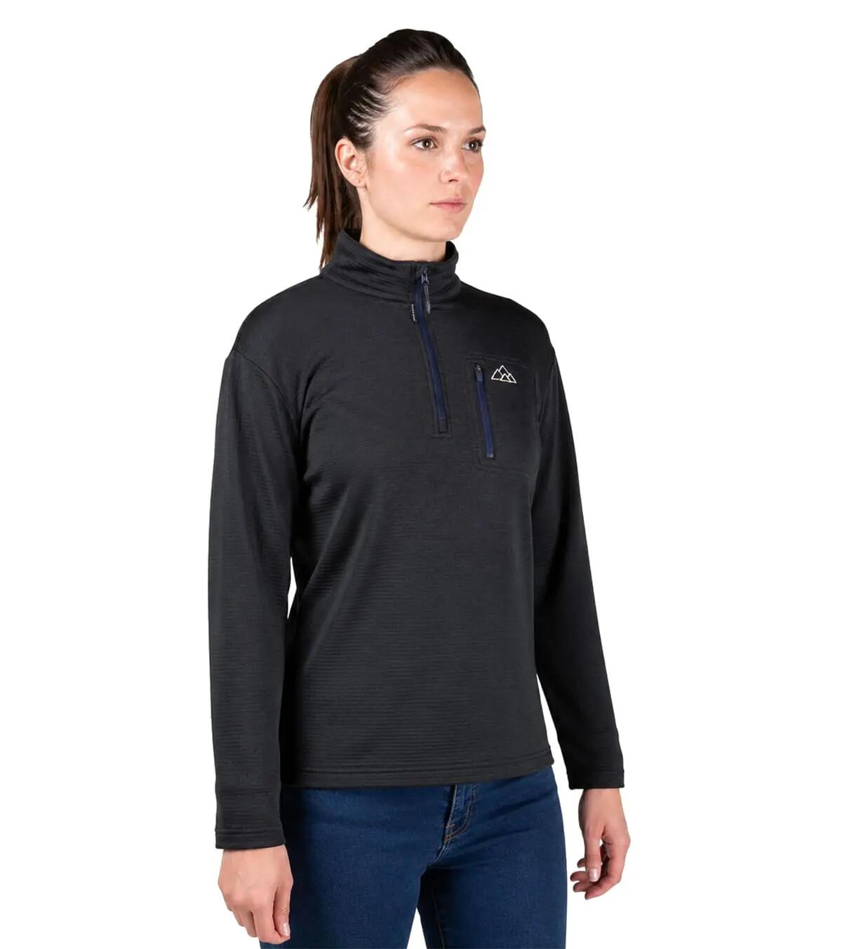 Casaco Polar Raptor Black Alpinismo Mulher Térmico E Transpirável Azul Escuro 2/5