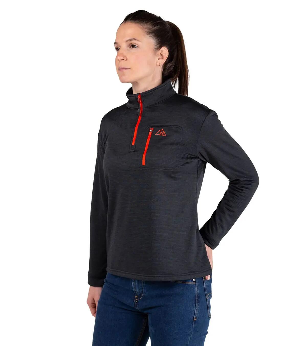 Casaco Polar Raptor Black Alpinismo Mulher Térmico E Transpirável Vermelho 2/5