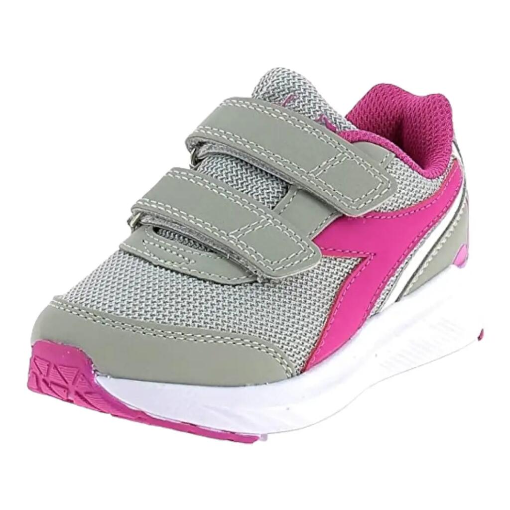 Kids - Sport - Shoes - Velcro, Breathable - Falcon Jr V - Silver/Magenta