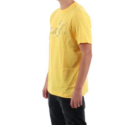 Puma t-shirt - heren - ess tee big logo - geel