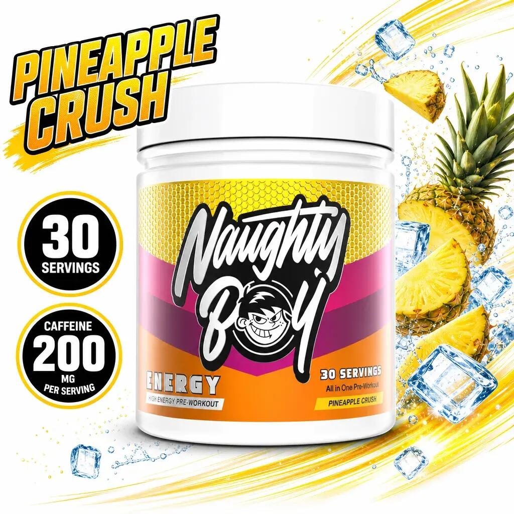 Naughty Boy Energy Pre-Workout 30 Servings Pineapple Crush