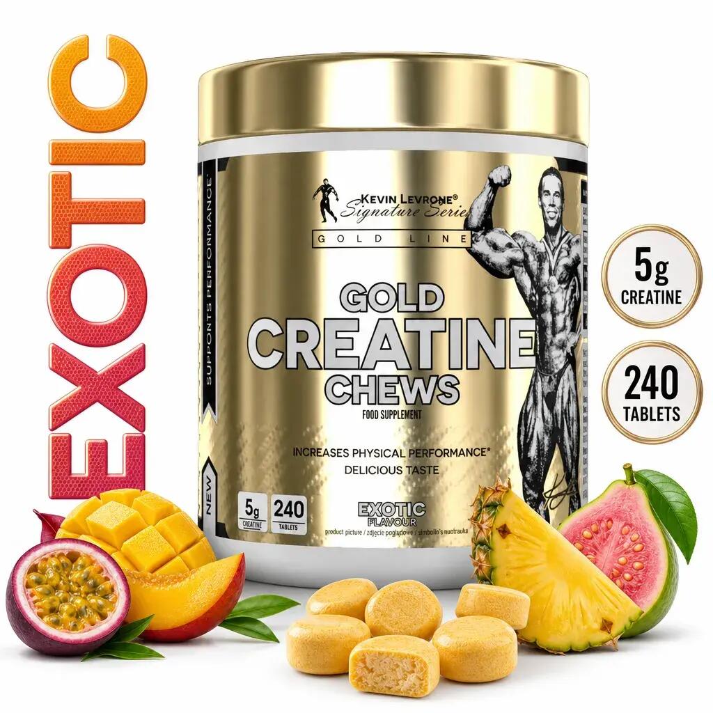 Kevin Levrone Gold Creatine Chews 240 Tabs Exotic