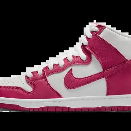 Unisex - Skate - Shoes - High-top, Printed - SB Dunk High - White/Sweet Beat