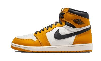 Schoenen - lifestyle - jordan 1 og - yellow ochre/black