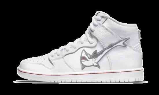 Zapatillas skate unisex - SB Dunk High Oski - Blanco/rojo