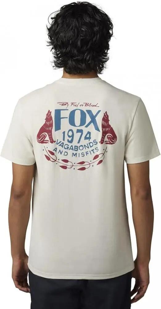 FOX Tees PREDOMINANT SS PREM TEE Vintage White Maat M 2/4