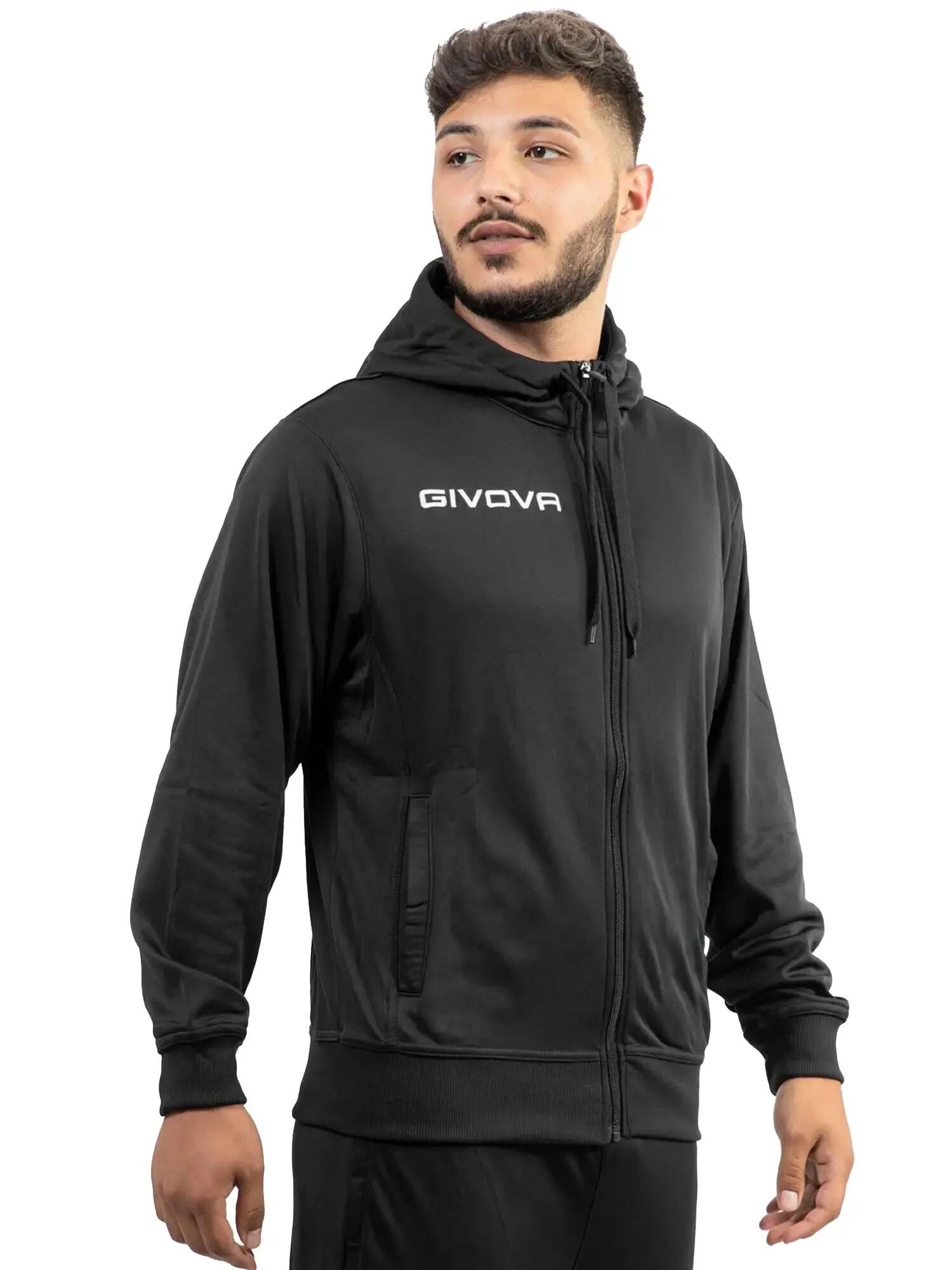 Bluza sportowa Givova Polarfleece 500 czarna 2/2