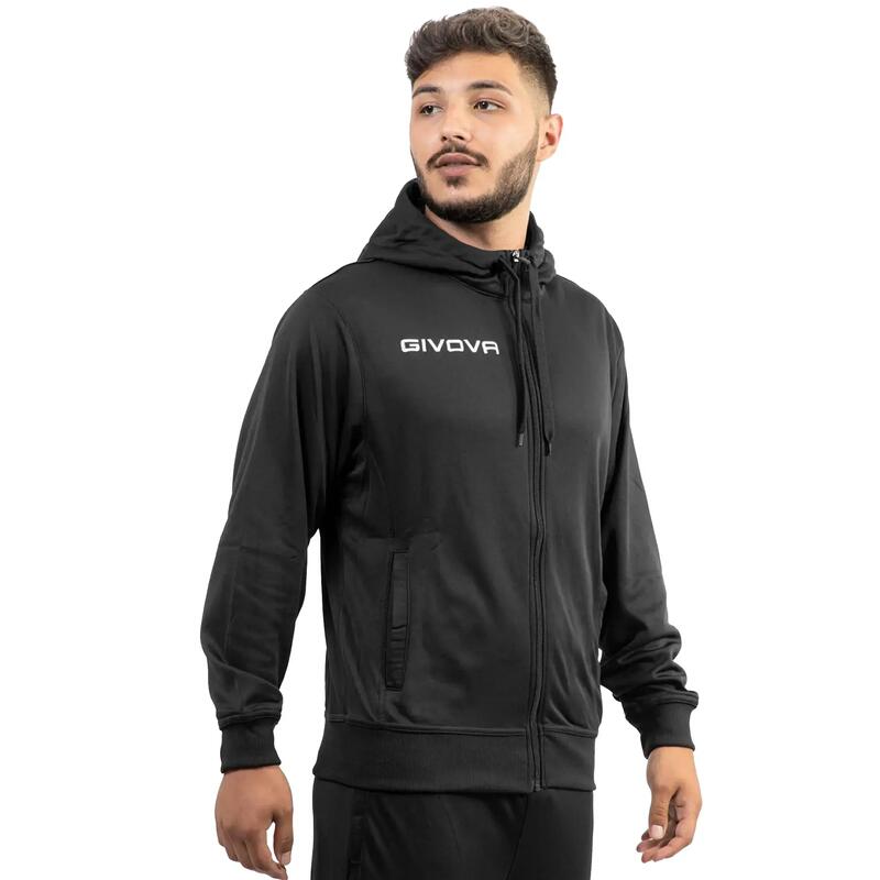 Hanorac sport Givova Polarfleece 500 Negru