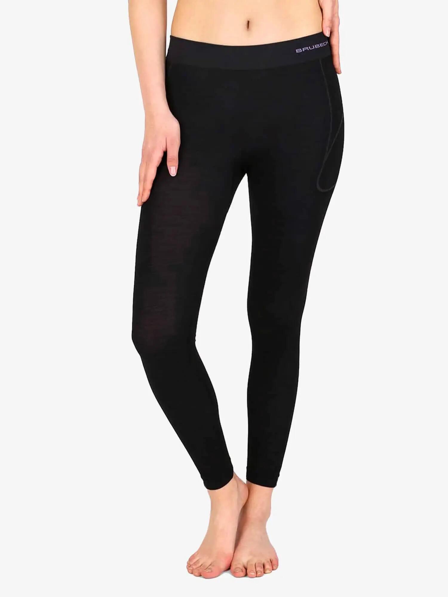 Legginsy wełniane z długą nogawką damskie Brubeck ACTIVE WOOL 6/7