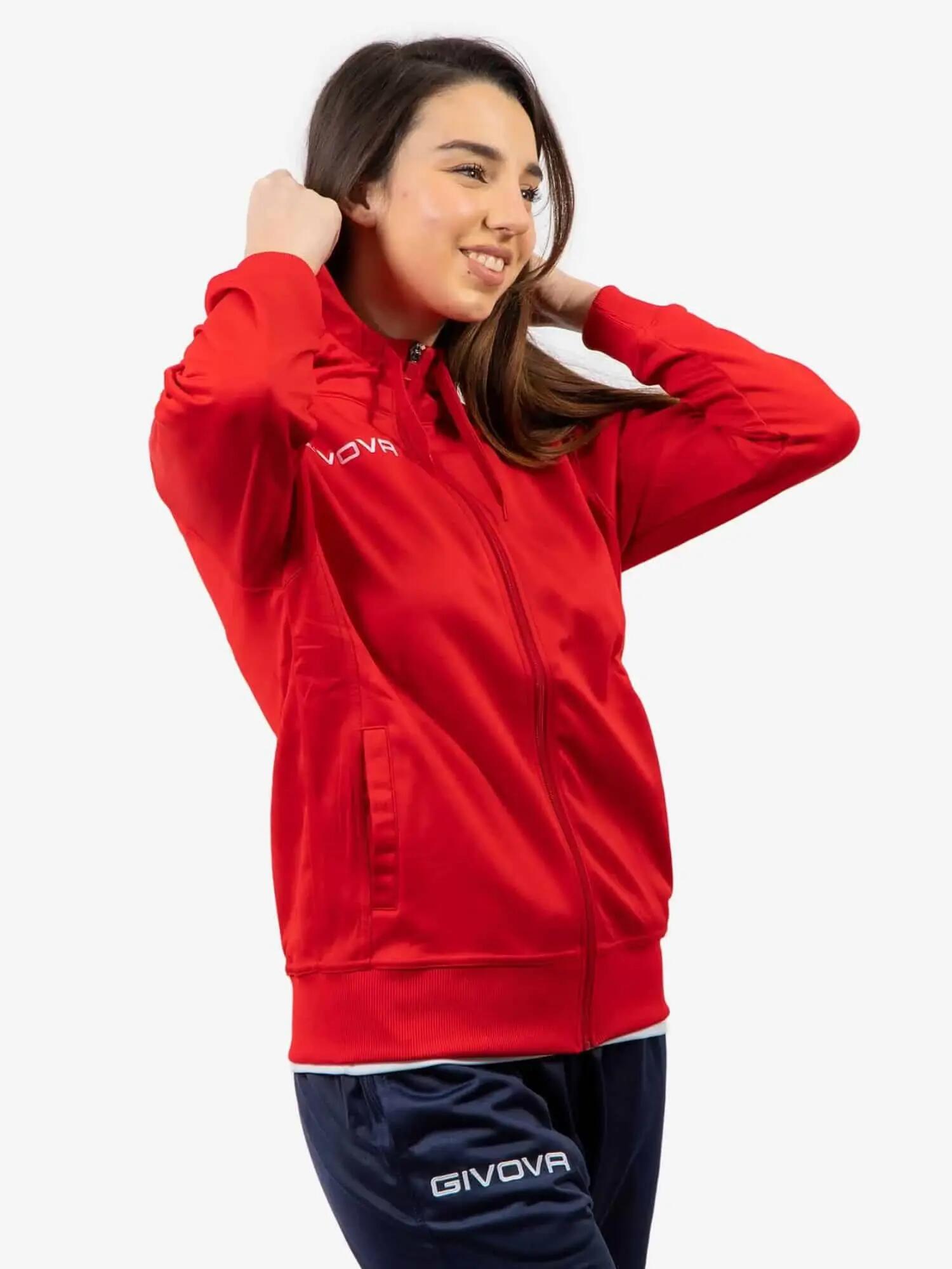 Bluza sportowa Givova Polarfleece 500 czerwona 3/6