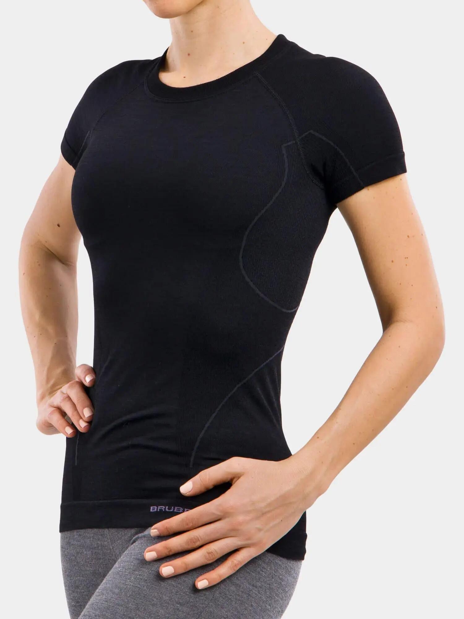 Koszulka wełniana z krótkim rękawem damska Brubeck ACTIVE WOOL 6/7