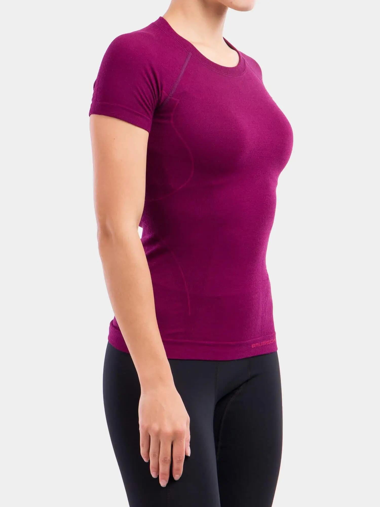 Koszulka wełniana z krótkim rękawem damska Brubeck ACTIVE WOOL 6/7