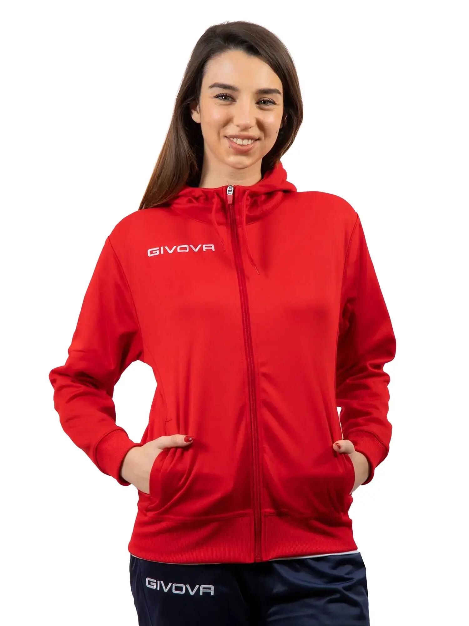 Sportsweater Givova Polarfleece 500 Rood 2/6