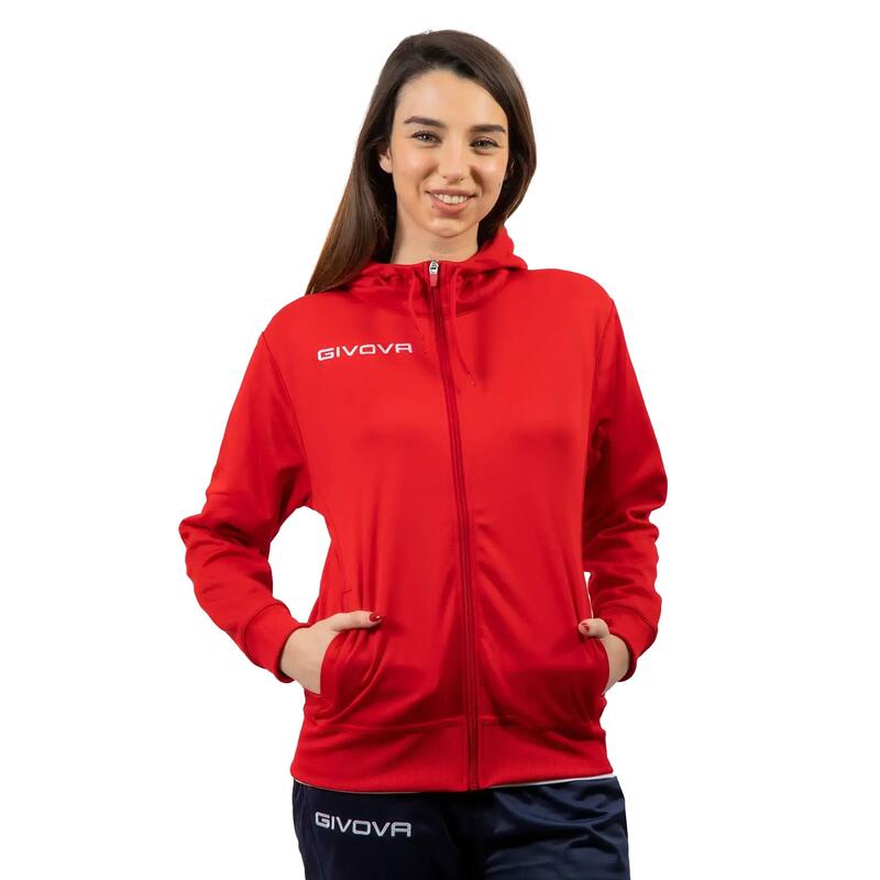 Hanorac sport Givova Polarfleece 500 Roșu