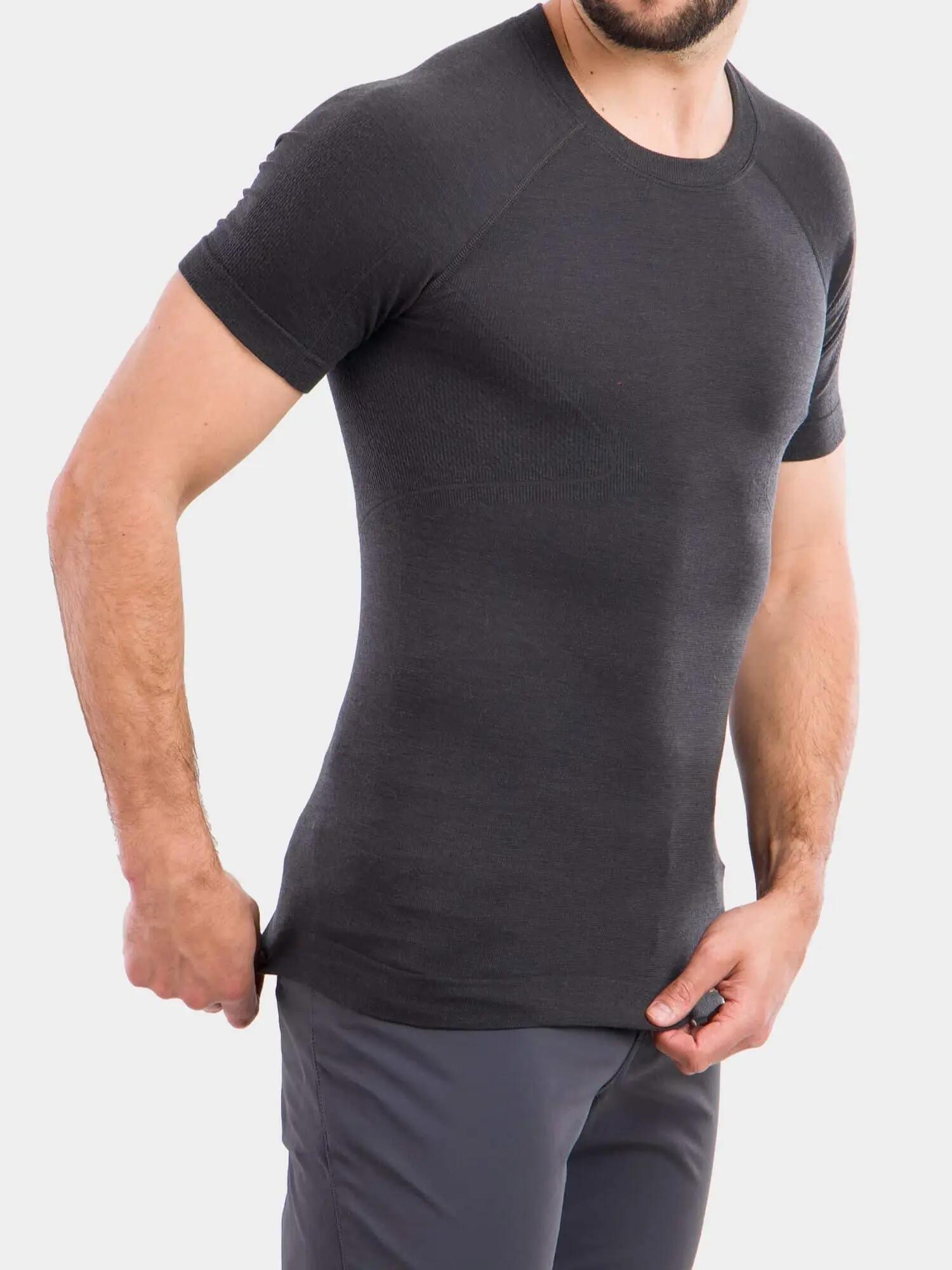 Koszulka wełniana z krótkim rękawem męska Brubeck ACTIVE WOOL 6/7